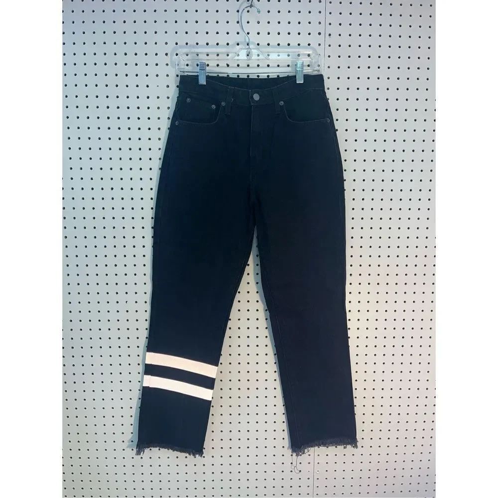 Carmar Black Juliet Reflective Stripe Denim Jeans